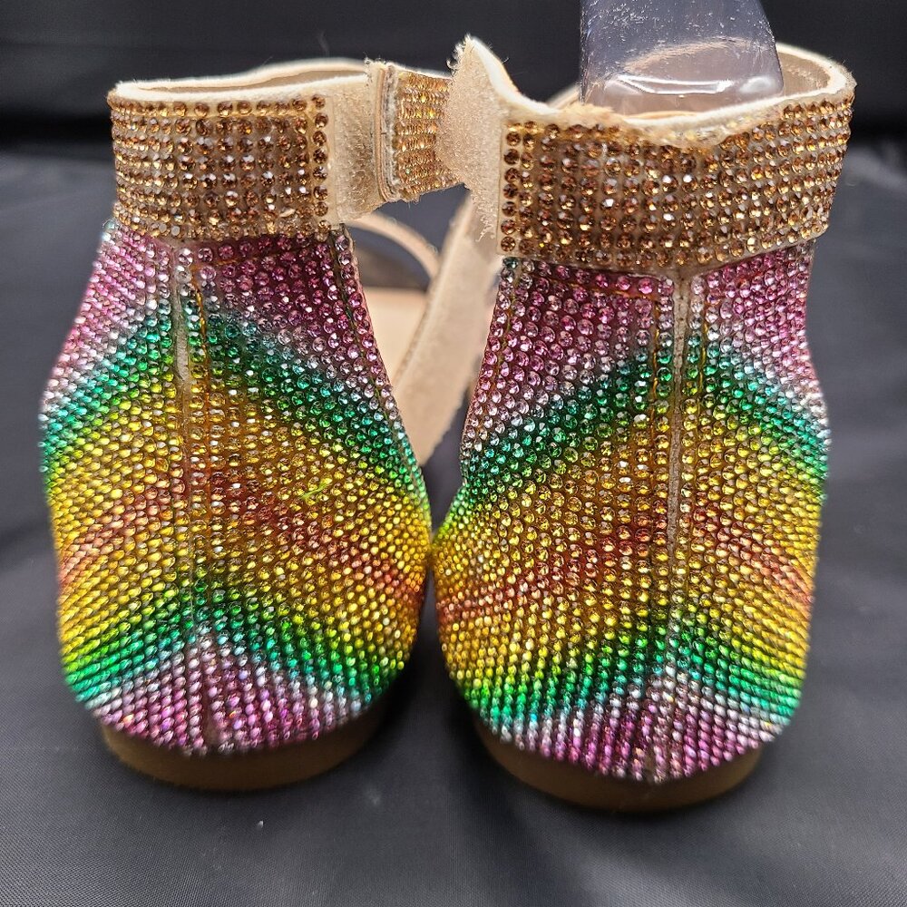 BAMBOO Rainbow PRIDE Sandals Strap New In Box Size 7 US